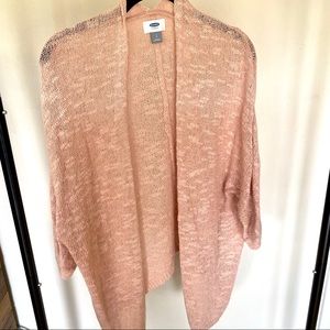 Old Navy pink knit cardigan